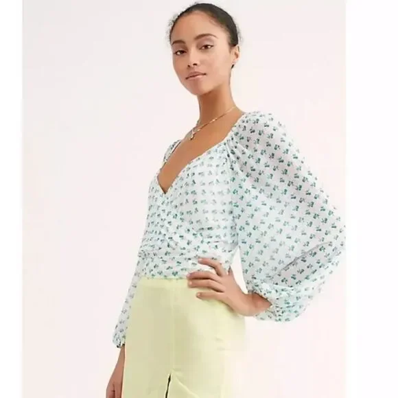 NWT Free People Sweetie Pie Blouse - Picture 2 of 5